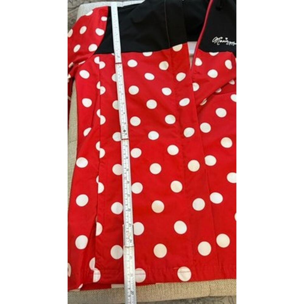 Disney Parks WDW Minnie Mouse Red Windbreaker Rain Jacket Red Size XS NWT - Picture 5 of 15